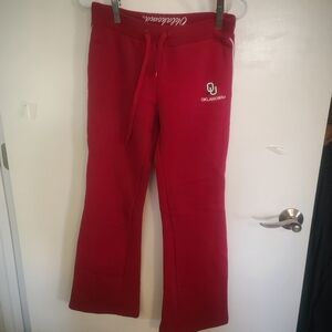 Y2K 90's OU Sooners Fold-down Sweat Pants S Vintage Colosseum